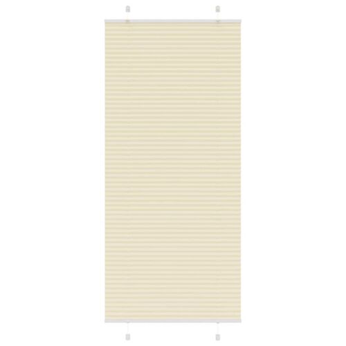Vidaxl Store Plissé Crème 85x200 Cm Largeur Du Tissu 84,4 Cm Polyester