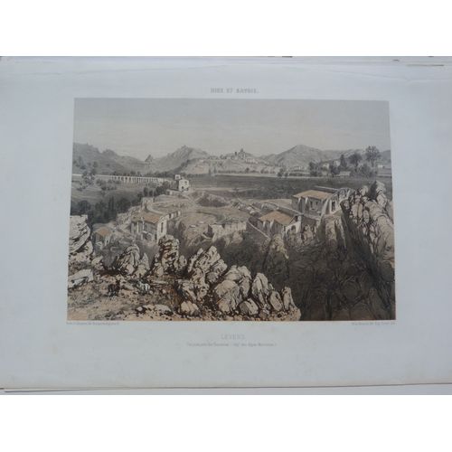 Lithographie En Couleurs De Levens - 19ème S. - Nice Et Savoie
