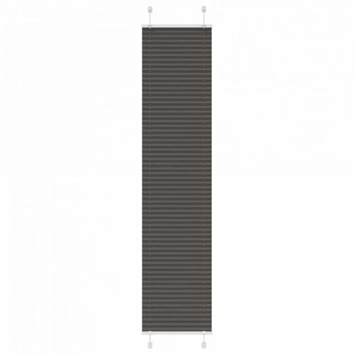 Vidaxl Store Plissé Noir 40x200 Cm Largeur Du Tissu 39,4 Cm Polyester