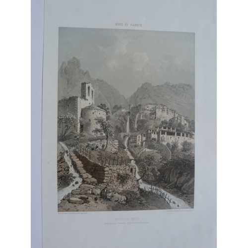 Lithographie En Couleurs De Touet De Breuil - 19ème S. - Nice Et Savoie