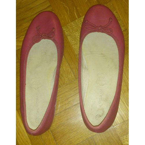 Ballerines Tex Rose Fuschia Pt.39 Dessus Cuir