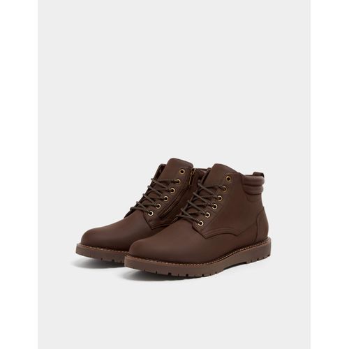 Bottes Pull & Bear 43 Marron Avec Fermeture Eclair
