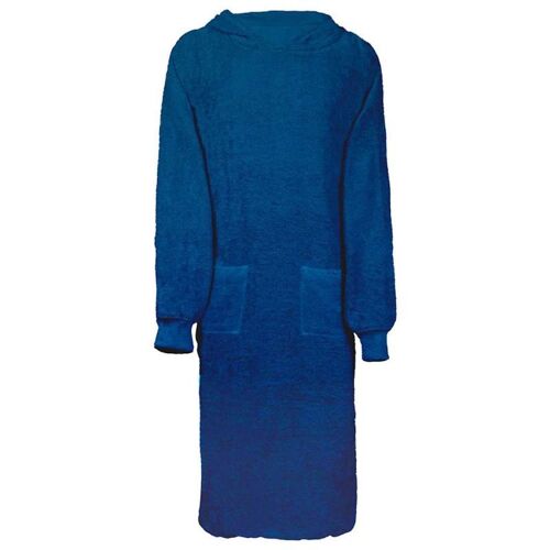 Vidaxl Robe Bleu Marine Xl Coton
