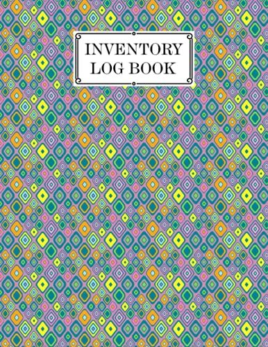 Inventory Log Book: Squares Cover Inventory List Notebook, Large Inventory Log Book - 120 Pages, Size 8.5" X 11" For Business And Home By Roland Hess