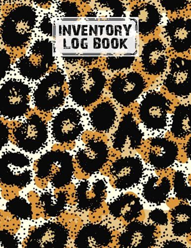 Inventory Log Book: Leopard Print Cover Inventory List Notebook, Large Inventory Log Book - 120 Pages, Size 8.5" X 11" For Business And Home By Eckhard Harms
