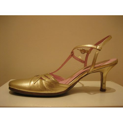 Escarpins Charles Kammer 36 Doré