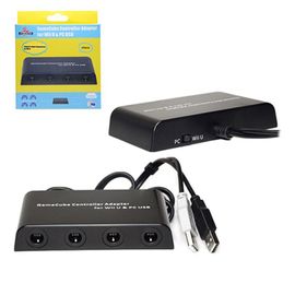 Mayflash Adaptateur Manette Nintendo Gamecube 4 Ports Pour Console De Jeux Wii U [Manette Non Incluse]