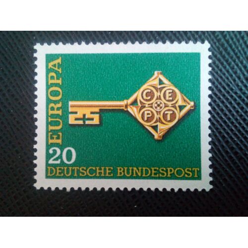 Timbre Allemagne / Rfa Yt 423 Europa (C.E.P.T.) - Clé 1968 (100206)