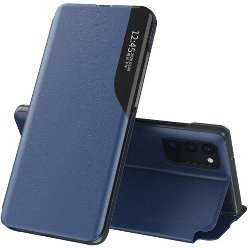 Tingyr Coque Pour Samsung Galaxy S20 Fe 5g Housse, Etui A Rabat Intelligent Ultra Mince, Anti-Rayures, Fermeture Magnetique£¿Bleu£©