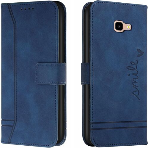 Coque Pour Galaxy J4plus / J4+, Etui Cuir Avec Magnetique, Flip Pochette Housse Pour Galaxy J4plus / J4+ Protection, Bleu