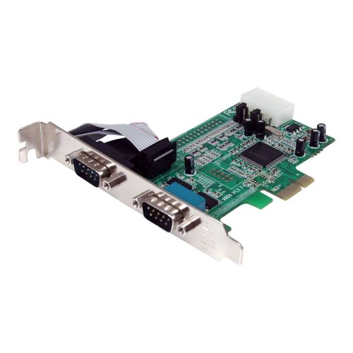 StarTech.com Carte PCI Express avec 2 ports série RS232 - Adaptateur PCIe à 2 ports DB9 avec UART 16550 (PEX2S553) - Adaptateur série - PCIe profil bas - RS-232 x 2 - pour P/N: BNDTB10GI, BNDTB210GSFP, BNDTB310GNDP, BNDTB410GSFP, BNDTB4M2E1...