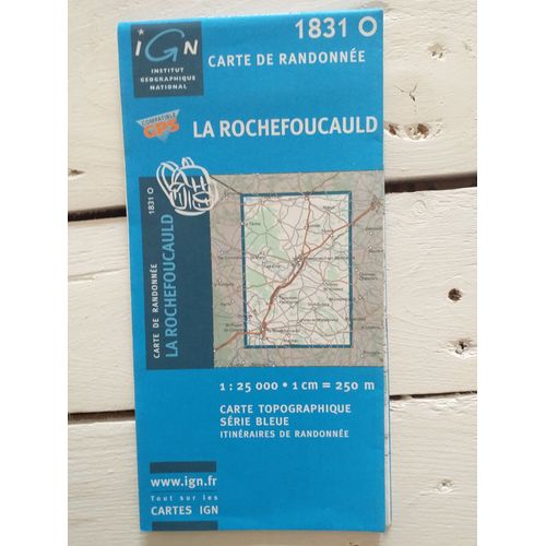 Carte De Randonnée 1831o La Rochefoucauld