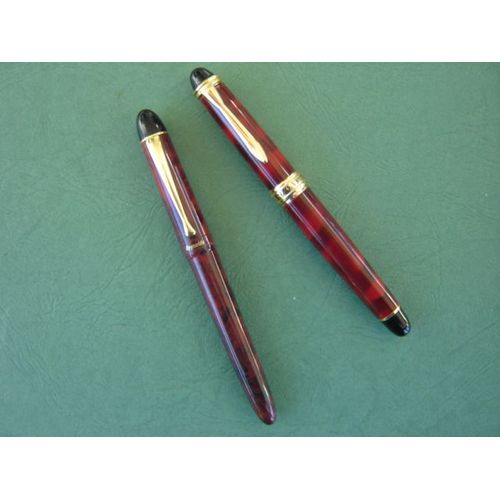 Lot 2 Stylos Plume À Encre *Reynolds &enzo Varini *Couleur Ronce