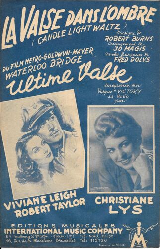 Ultime Valse - La Valse Dans L'ombre (Candle Light Waltz), Du Film "Waterloo Bridge"