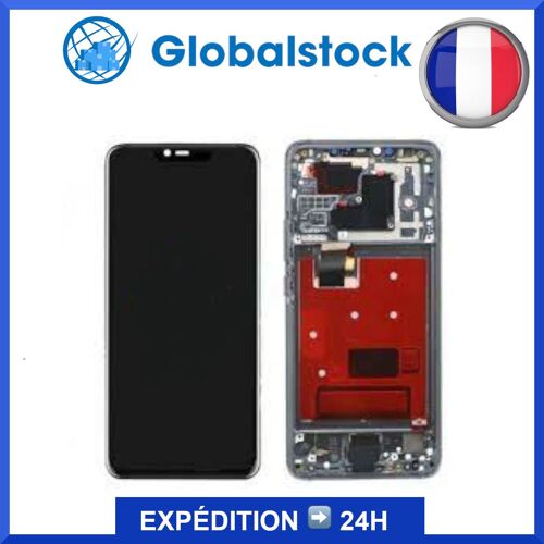 Ecran Lcd + Vitre Tactile Sur Châssis Pour Huawei Mate 20 Pro Noir + Outils