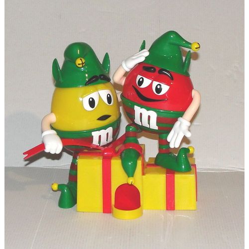 Figurine M&m's Cadeaux Les Bonbons Lutin De Noël