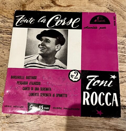 Vinyle 45t Toute La Corse Chantee Par Toni Rocca N°2