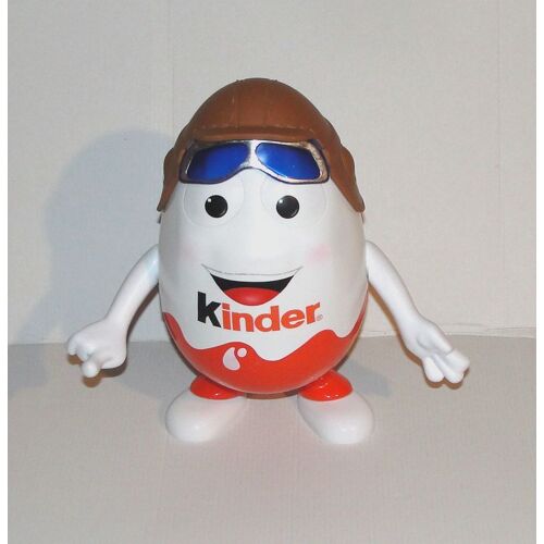 Oeuf Kinder Surprise Figurine Pvc Presentoir Bras Articulés Vide - Mascotte Aviateur 25 Cm