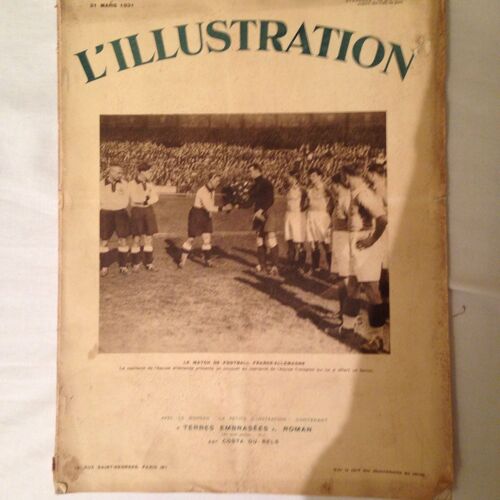L'illustration, Le Match De Football France-Allemagne 4594