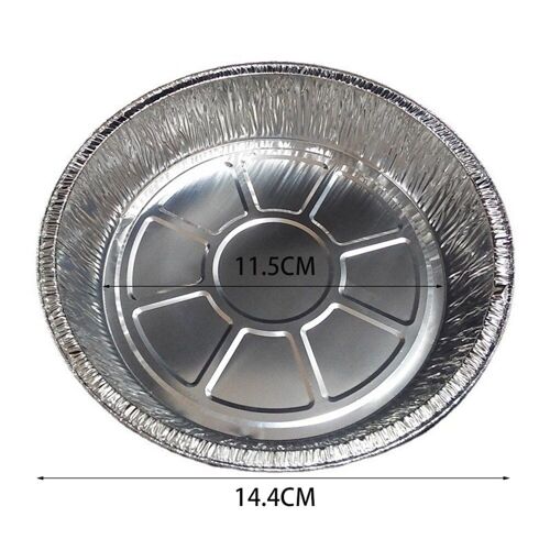 Tapis Antiadhésif Pour Friteuse À Air 5/7/8 Pouces, 50 Pièces, Boîte En Aluminium Étanche À L'Huile, Cuisson À La Vapeur, Revêtement Rond En Aluminium, Livraison Directe