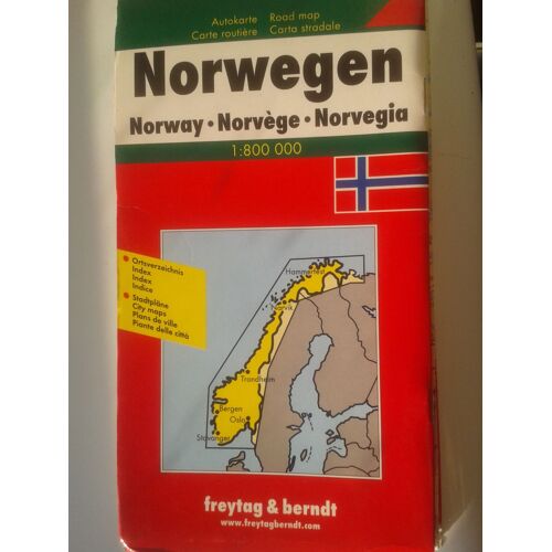 Carte Routiere Norvege Recto/Verso 1/800 000