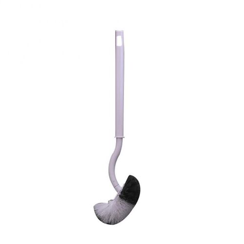 Brosse de toilette de type S pour le nettoyage des toilettes, fixation murale, poils souples et flexibles, sans extrémité morte, pour la salle de bain