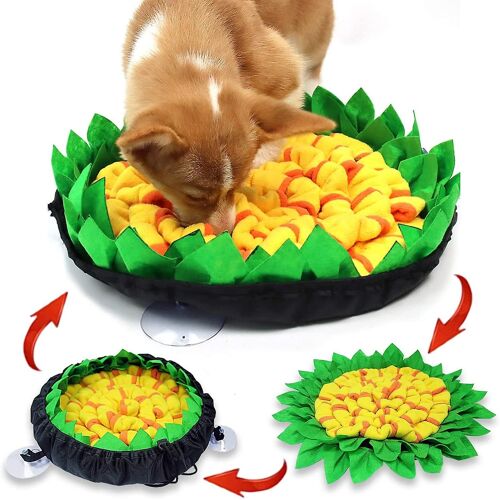 Tapis De Recherche De Nourriture Pour Chiens Jouets De Puzzle Durables À Alimentation Lente, Tapis De Reniflement Interactif Jeu D'alimentation Antidérapant Pour Animaux De Compagnie Pour Encourager L