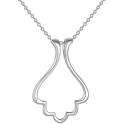 Heytea Ring Holder Collier Pour Femmes Filles Bague Gardien Collier Pour Femme Petite Amie Maman Bague Gardien Pendentif Bijoux Cadeaux - -