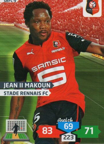 Brillante - Carte Adrenalyn Xl 2013 / 2014 - Jean Makoun - Srfc-9 - Rennes