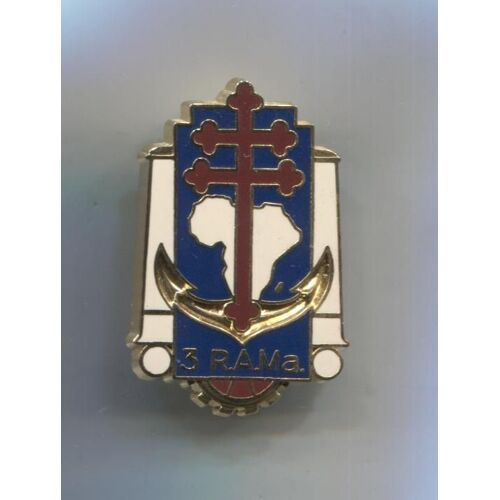 Militaria Insigne Pucelle 3ème R.A.Ma Régiment Artillerie De Marine / Arthus Bertrand Pour Les Éditions Atlas