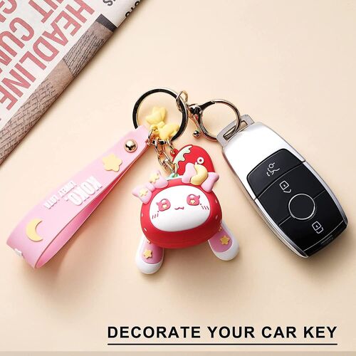 Porte-Clés Pour Femmes Star-Moon Rabbit Key Ring Demon Rabbit Charm Bag Accessoire Lovers Best Friend Gift