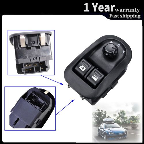 Bouton Poussoir De Commande De Panneau De Miroir, Interrupteur De Fenêtre Électrique Pour Peugeot 206 306 Expert 6554.Wa 6554wa 6552.Wp 96622541xt