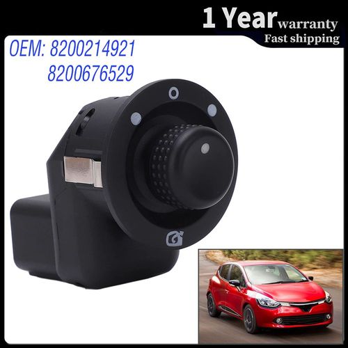 Rétroviseur Électrique, Bouton De Commande De Rétroviseur, Renault Clio 4, Captur 2007, 2008, 2009-On, 8200214921, 8200676529 "Nipseyteko"