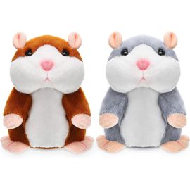 Hamster Parlant Répète Ce Que Vous Dites Jouet En Peluche Hamster Jouets Interactifs Hamster En Peluche Répétition Peluche Animal Toy Pour Enfants Apprentissage Précoce