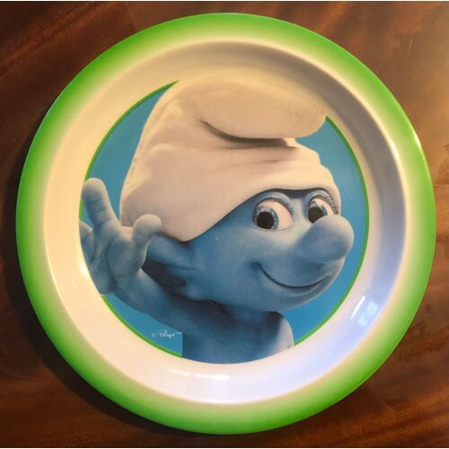 Assiette Schtroumpf, Peyo, Bd, Bande Dessinée, Smurfs, Figurine