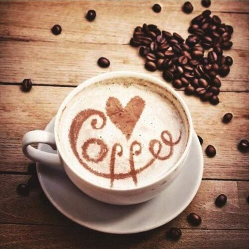 Love Diamond Painting Kits Pour Enfants Adultes, 5d Full Drill Round Diamond Art Kits Coffee Diy Gem Painting Broderie Strass Cross Stitch Arts Craft