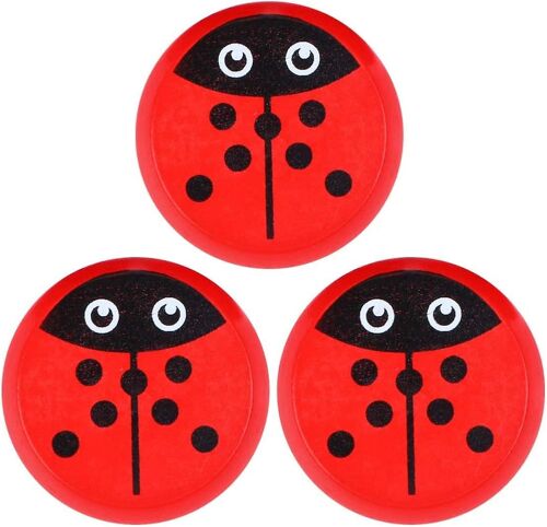 3pcs Ladybug Yoyo Jouets En Bois Yo Yo Ball Animal Yoyo Pour Enfants Enfants Jouet
