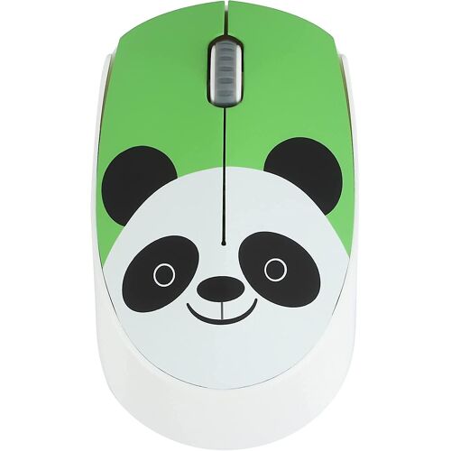 2.4ghz Souris sans fil mignonne souris sans fil silencieuse souris optiques portables souris d'ordinateur de dessin animé 3 Dpi réglable pour ordinateur de bureau portable (panada)