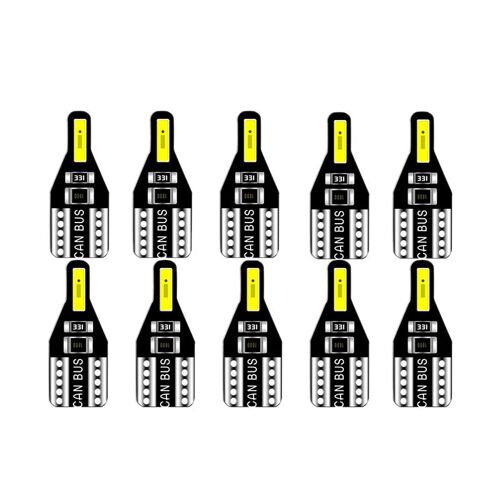 Ampoule D'intérieur De Voiture Led Pour Avensis Opel Mokka Focus 2 3 Fiesta 12v, T10 W5w, 10 Pièces