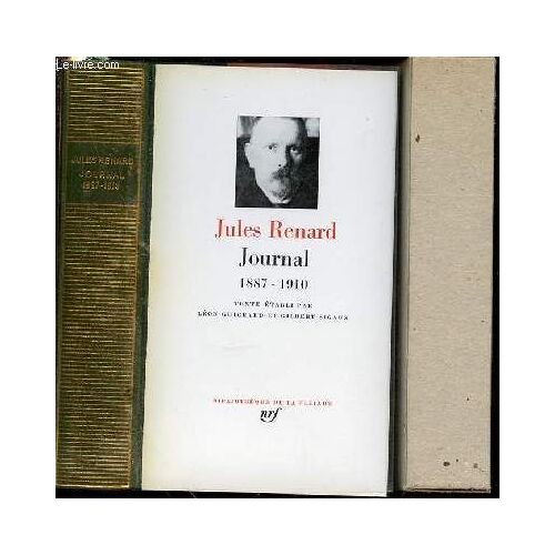 Journal 1887-1910 - Texte Etabli Par Leon Guichard Et Gilbert Sigaux.