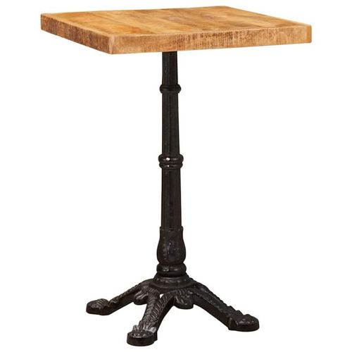 Vidaxl Table De Bistrot Marron 50 X 50 X 76 Cm Bois De Manguier Massif