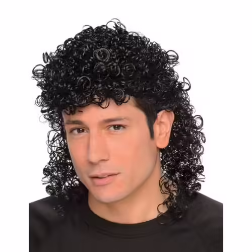 Perruque Mulet Bouclée Homme,