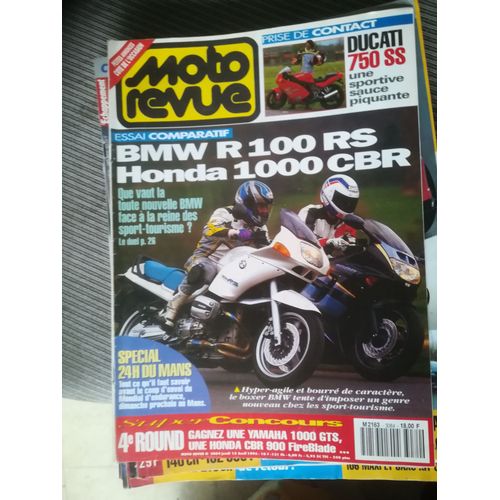 Moto Revue 3084 De 1993 Ducati 750ss,Bmw R1100rs,Honda Cbr1000f,Cussac