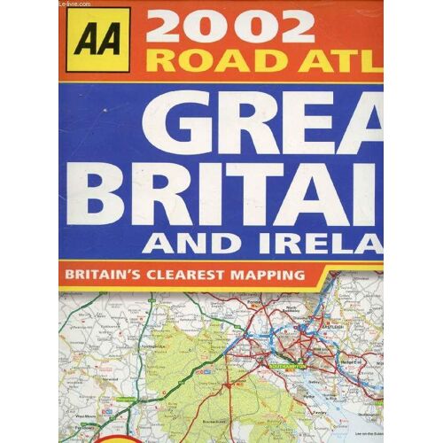 Aa 2002 Road Atlas, Great Britain And Ireland