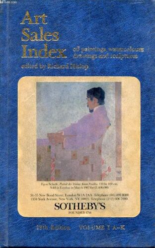 The Art Sales Index, 1986-87, Vol. I, Oil Paintings, Watercolours And Drawings Artists A-K