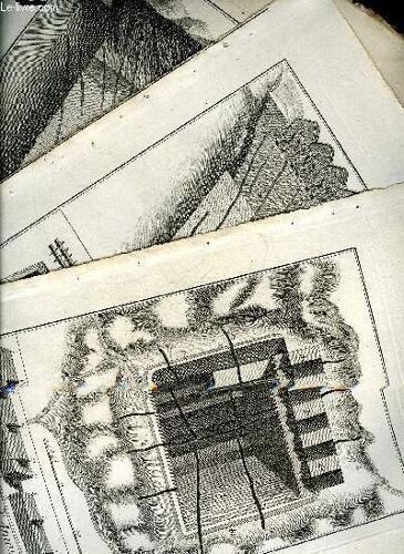 3 Planches En Noir Et Blanc Extraites De L'encyclopedie De Diderot Et D'alembert Sur Le Theme Ardoiseries D'anjou.