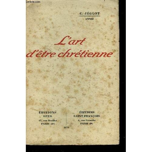 L'art D'etre Chretienne