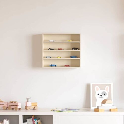 vidaXL Boîte d'Exposition en Bois Marron 40 x 8,5 x 37 cm Contreplaqué