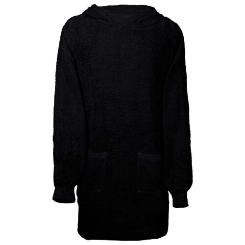 Vidaxl Robe Noir L Coton