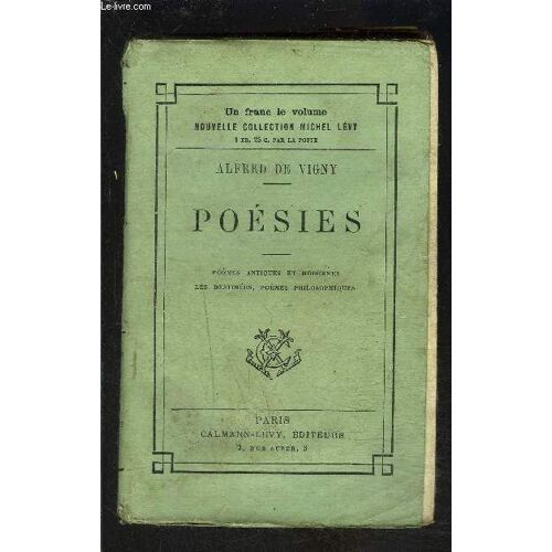 Poesies- Poemes Antiques Et Modernes- Les Destinees, Poemes Philosophiques